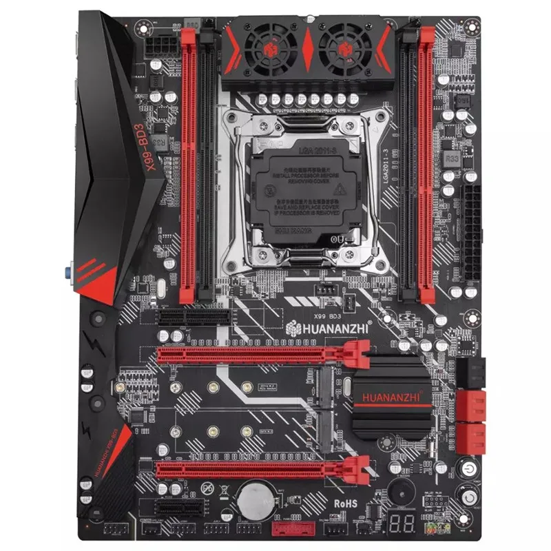 Günstig HUANANZHI X99-BD3 V 1,1 Motherboard Für Intel X99 LGA 2011-3 Alle Serie DDR3 RECC128GB M.2 PCI-E NVME NGFF ATX Server