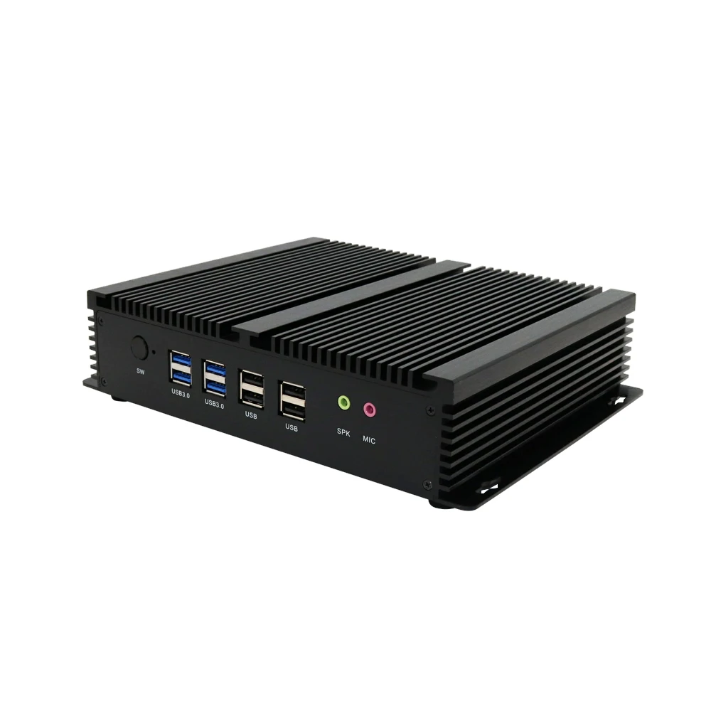 Промышленный мини-ПК Eglobal Intel Core i3 i5 4005U 4200U 4500U 2 RJ45 Lan 2HDMI Linux настольный компьютер 6