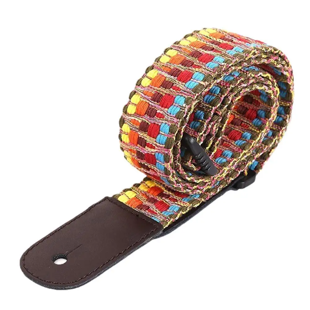

For Ukulele Strap Color Sling Cotton And Linen Knitted Ukulele Easily Straps Decoration Accessories Musical Instrument
