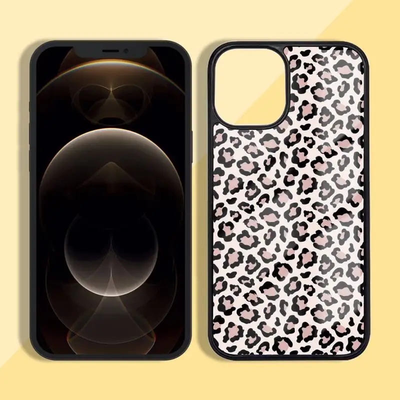 

Leopard cheetah skin print Phone Case Silicone TPU+PC For iPhone 11 12 mini Pro MAX 5 6 7 8 Plus Samsung Note20 10 Plus S7 8