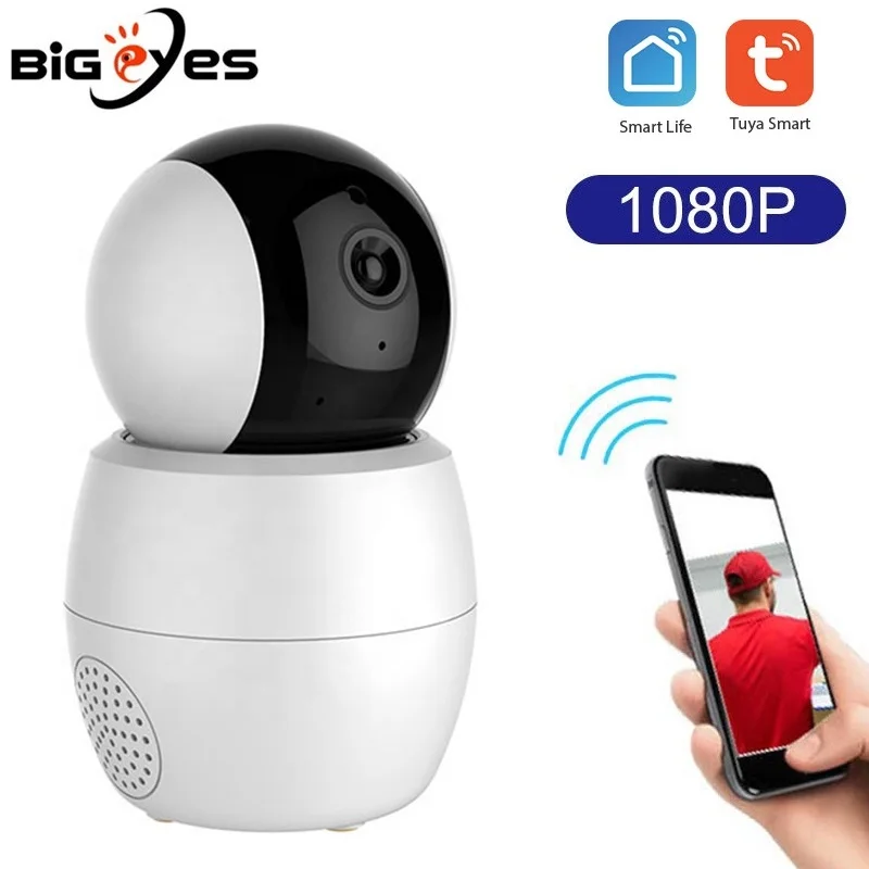 Умная Wi Fi ip камера BIGEYES совместимая с мобильным приложением TUYA и Smart Life домашняя Tuya