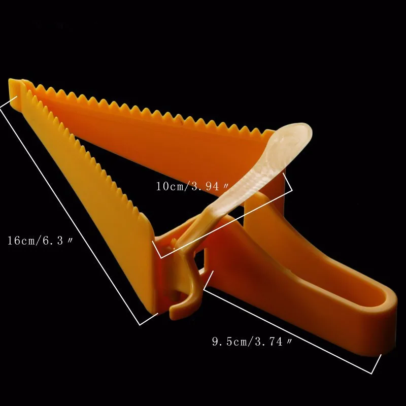 

Creative cake bread cut Kitchen practical cake triangle cutter Safety plastic shaped knife