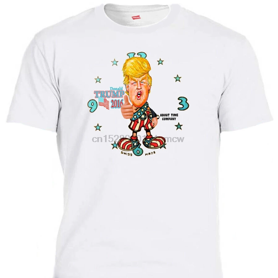 DONALD TRUMPSpiro Agnew Inspired Watch Dial Spinoff T-SHIRTALL SIZEST-1041Wht | Мужская одежда