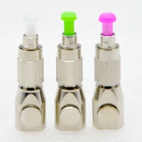 10pcs new optical fiber connector fc silver round bare fiber flange temporary adapter otdr test coupler free shipping to brazil