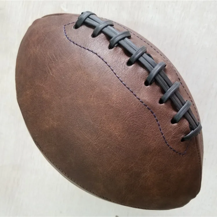

Free shipping Outdoor Sport Rugby Ball American Football Ball Vintage PU Size 9 For College Teenagers Training /decoration