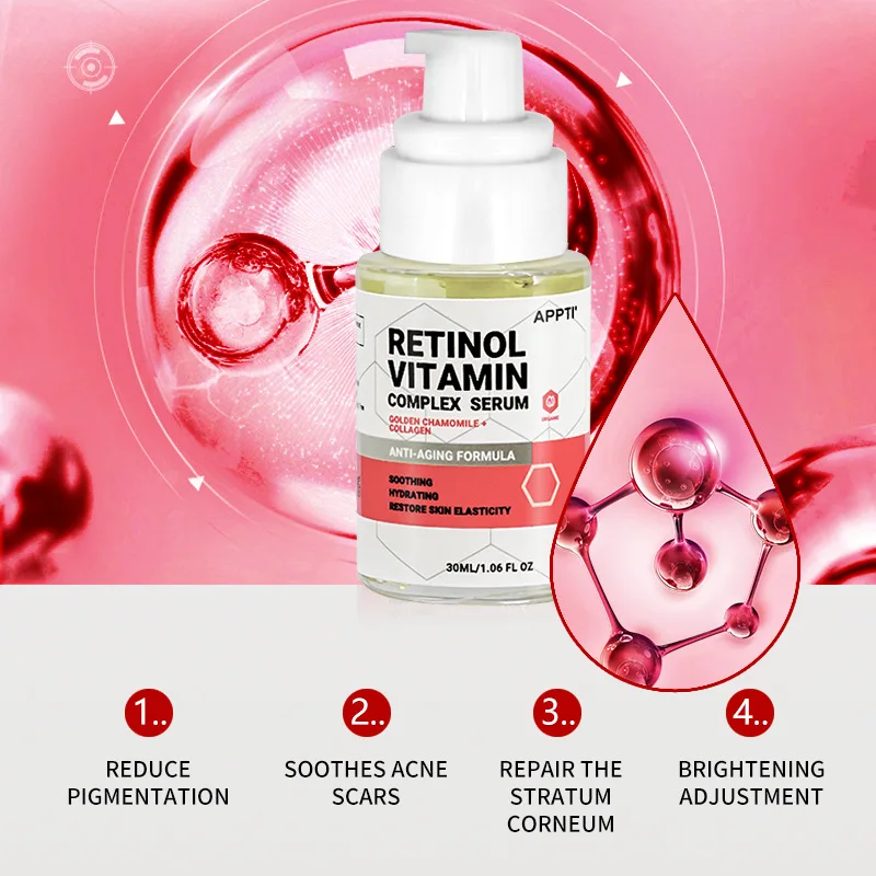 

Serum Anti-Aging Lifting Firming Collagen Facial Essence Remove Wrinkles Relieve Fine Lines Repair Tighten Skin vitamin A