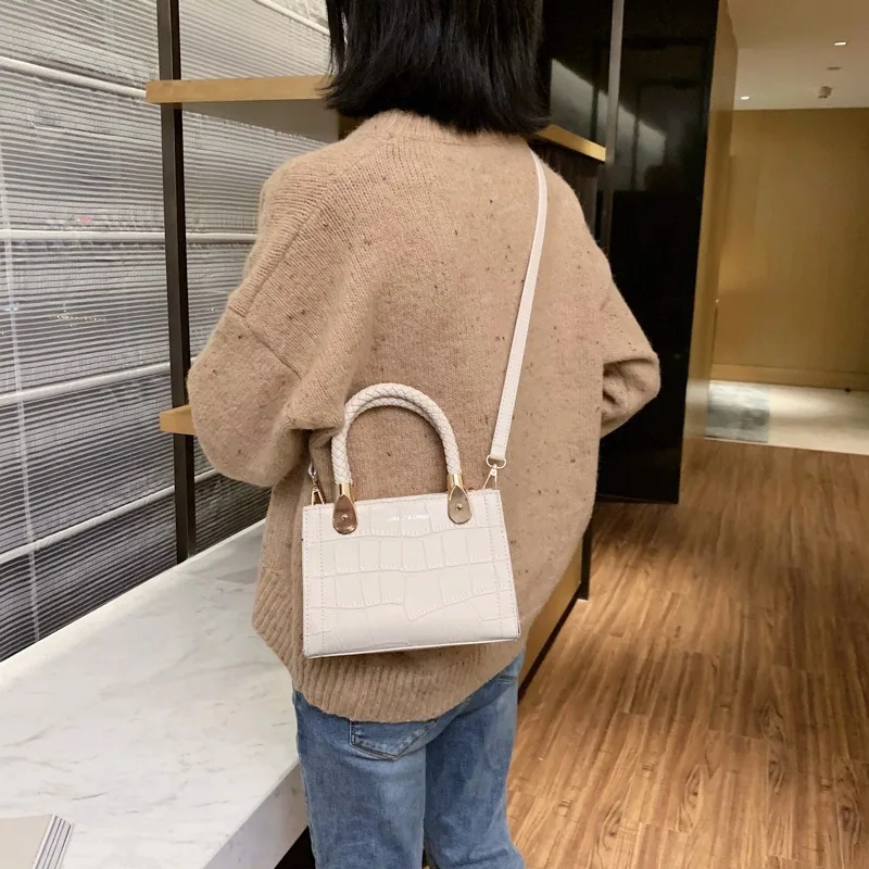 

Fashion texture stone pattern tote bag women's bag spring 2021 new fashion trendy one-shoulder messenger handbag women's bag