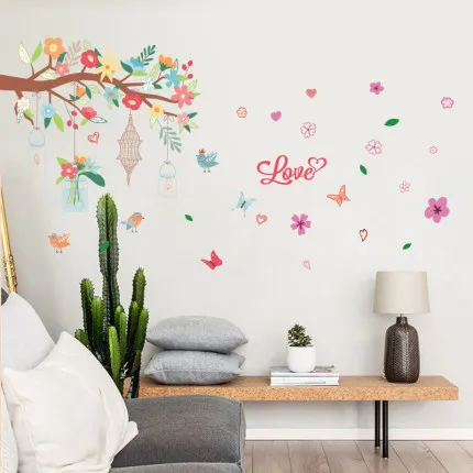 

Creative Wallpaper Wish Tree Home Decor Living Room Sofa TV Background Wall Sticker Bedroom Wall Decals Posters And Prints Art