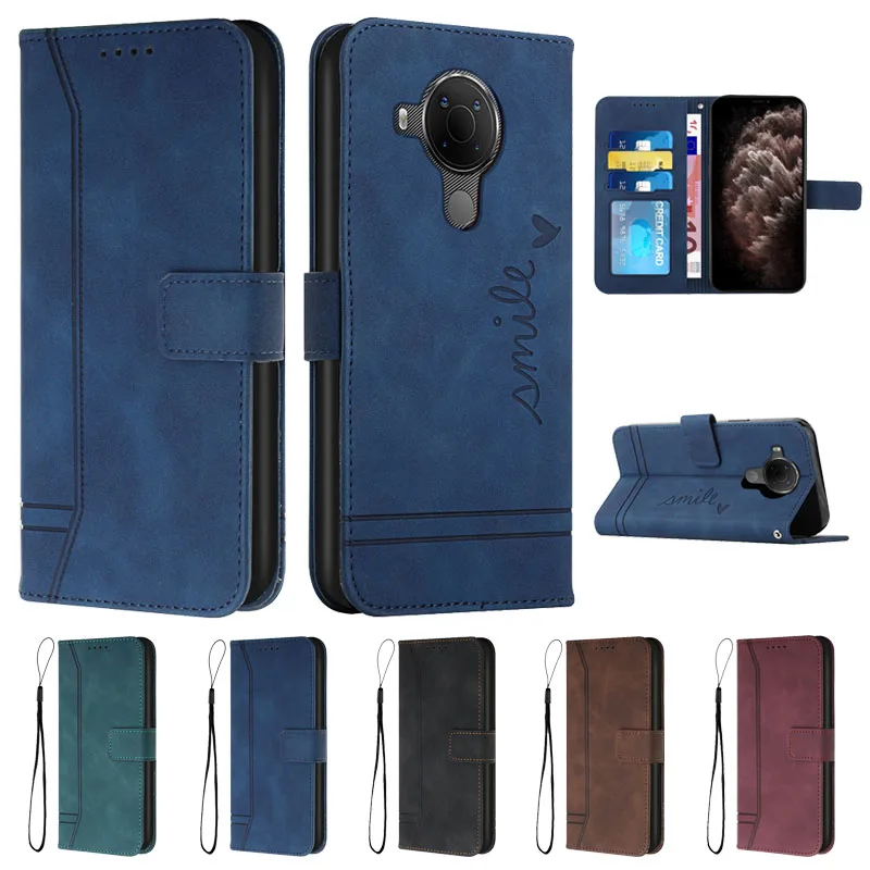 

3.4 5.4 1.4 Case Retro Leather Flip Case on For Coque Nokia 5.4 3.4 1.4 2.4 C1 C2 C3 Phone Cases Card Holder Wallet Cover Fundas