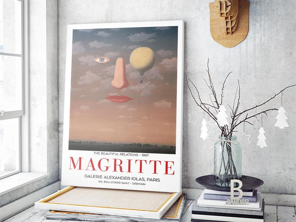 Картина на холсте Рене магритте сюрреализм классическое искусство Репродукция