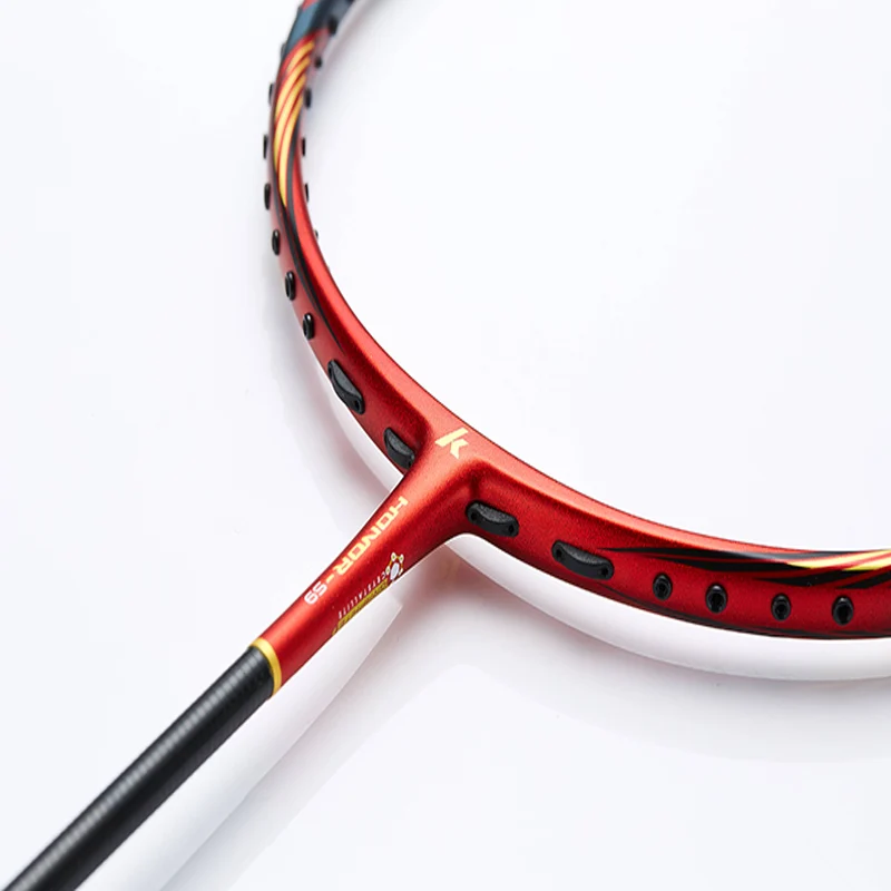 

2021 Kawasaki Badminton Racket Honor S9 Speed Type T Join Power Carbon Fiber Racquet For Intermediate Players With Free Gift