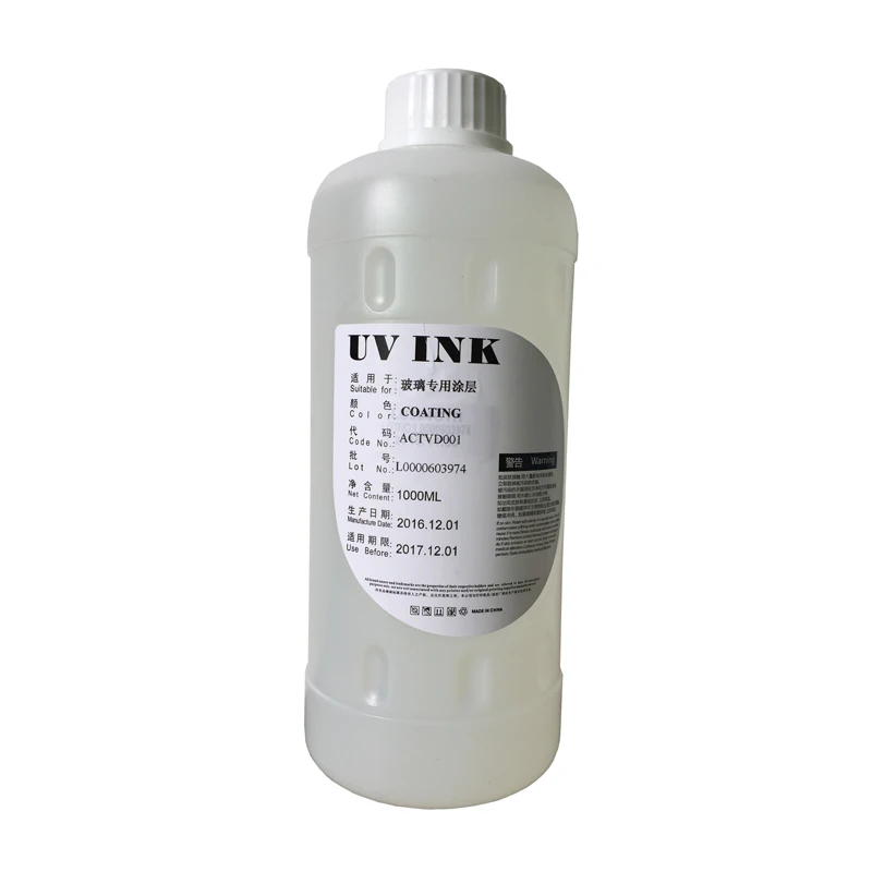 

1 Bottle/1000ML UV Pre-coating Mercury Ink For EPSON UV Flatbed Printer For Metal Glass And Ceramic Tile