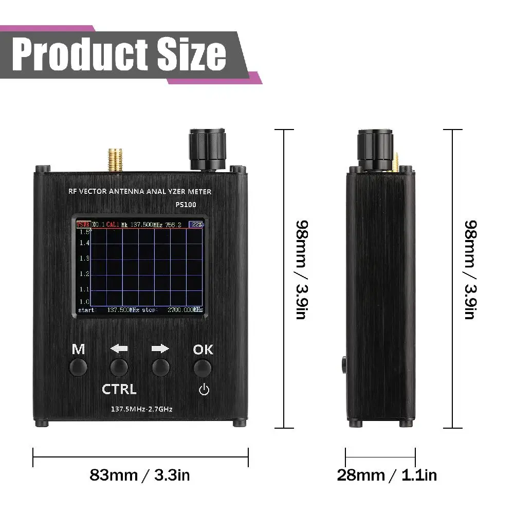 Litake N1201SA 137.5MHz-2.7GHZ Antenna Analyzer Meter Tester Radio UV RF Impedance | Инструменты