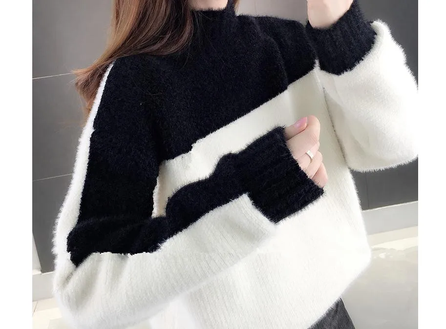 

2021 spring and autumn winter with New style fashion Long sleeve Set head Women's Sweater coat