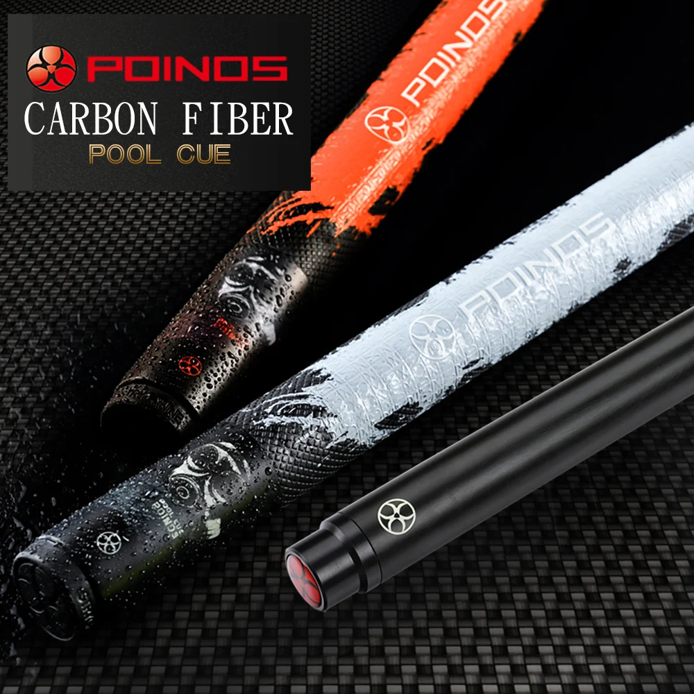 Горячая Распродажа POINOS бильярдный кий 13 мм Professional Carbon Fiber Tecnologia кленов вал пуля