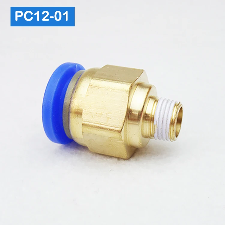 10 шт. BSPT PC6-01 PC6-02 PC8-02 PC4-m5 PC10-02 воздуха коннектор мужской шланг фитинги прямой пуш-ап в фитинги для пневматического соединения