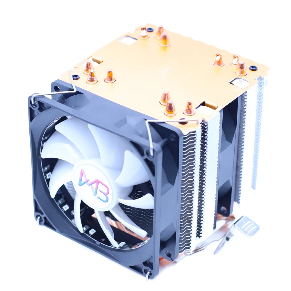 Wovibo Процессор радиатора 6 тепловых трубок охлаждающий вентилятор PWM 4PIN кулер для