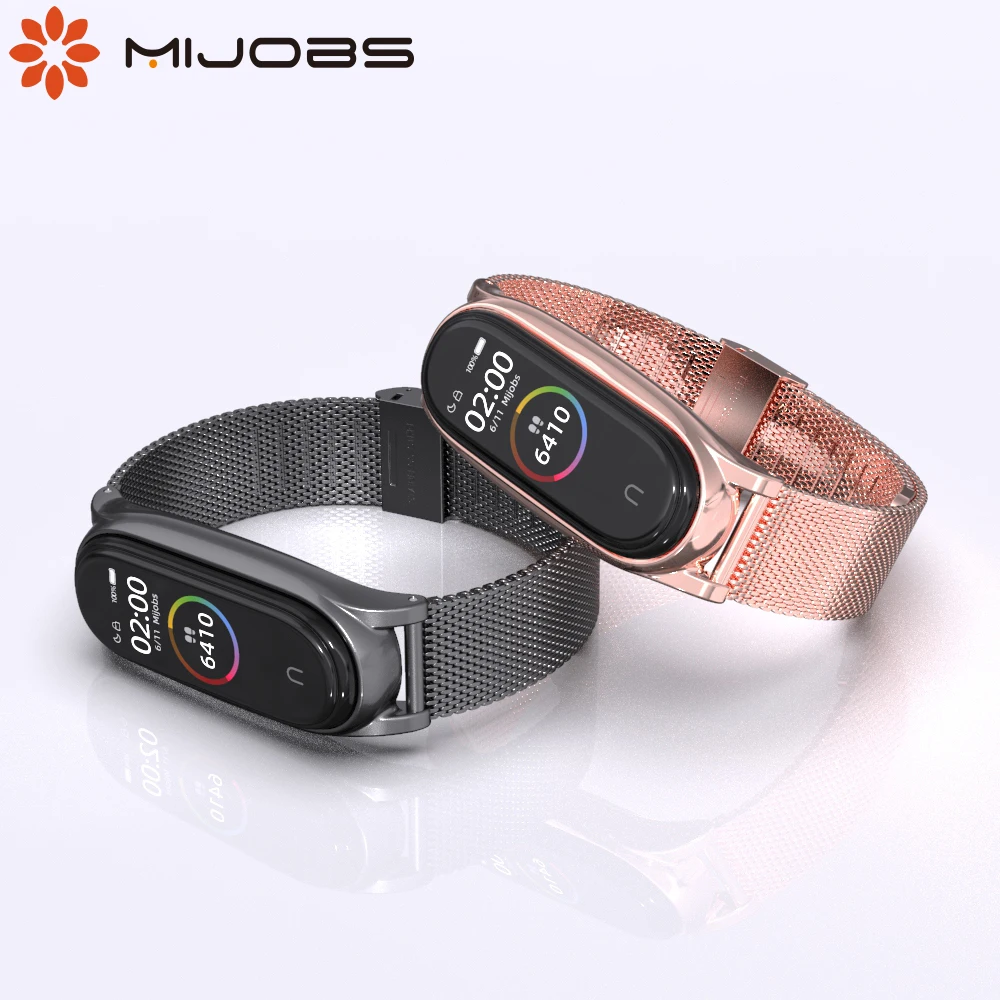 For Xiaomi Mi Band 6 Strap for Mi Band 5 Bracelet Metal Milanese Correas Wristbands for Miband 3 4 5 6 Pulseira Smart Watch