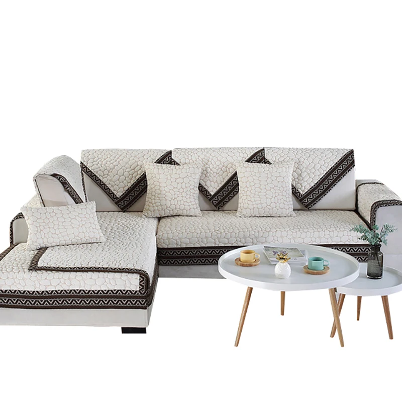 Высокое качество осень и зима широкополый кроличий мех диван подушка ткань не