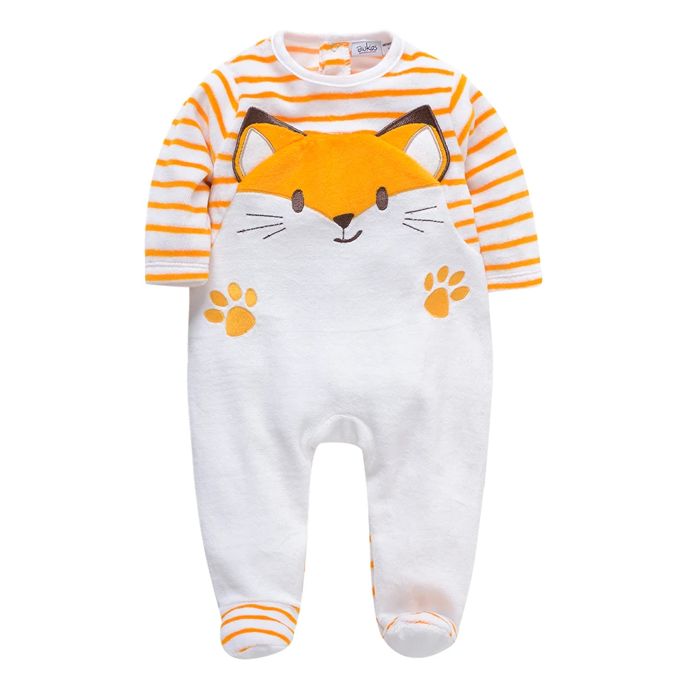 

Honeyzone Toddler Girl Winter Clothes Newborn Baby Warm Outfit Baby Boy Romper Roupa De Bebe Full Sleeve Cartoon Jumpsuit