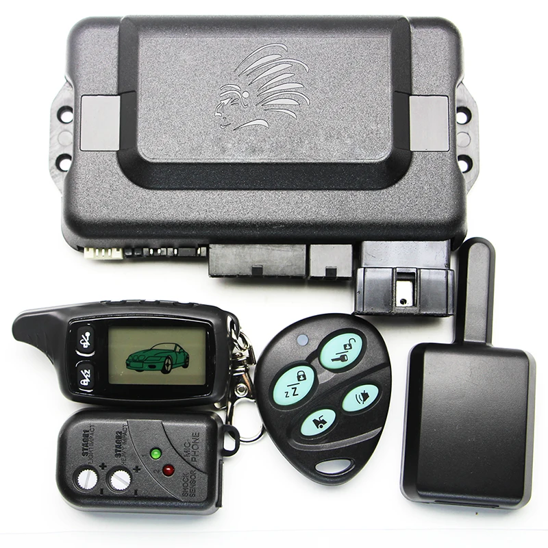 Автомобильная сигнализация TW9030 с ЖК дисплеем дистанционным запуском двигателя