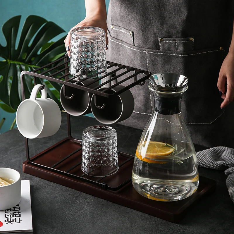 Стеклянный держатель подставка для чашек с водой хранения сушилка кофе из
