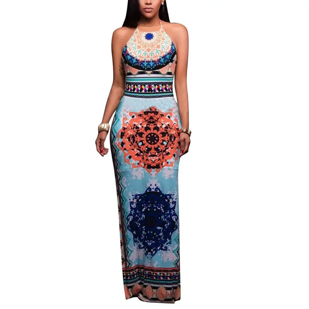 DANALA модное эластичное Макси платье 2020 новости длинное африканские платья для