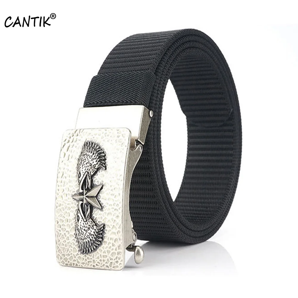 CANTIK модный дизайн двойной Орел Щепка Автоматическая пряжка качество Черный