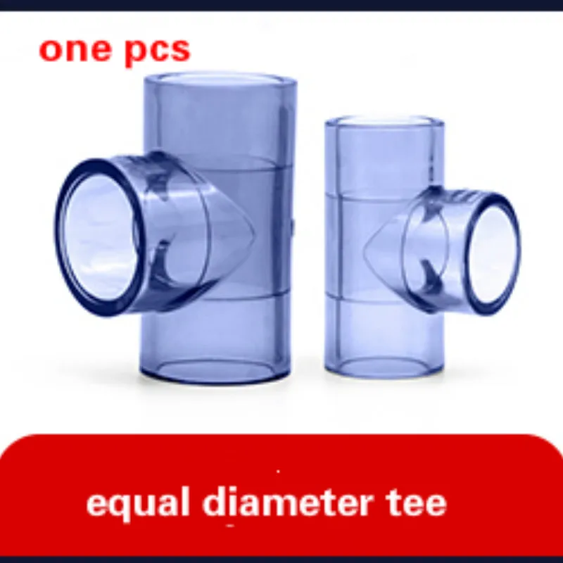 UPVC transparent tee Inner Diameter 20mm To 75mm Transparent PVC Pipe Connectors High Quality Standard Water | Инструменты