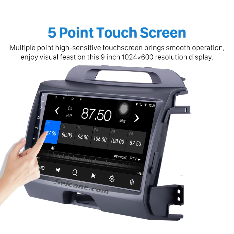 Автомагнитола Seicane 2 Гб ОЗУ аудио GPS сенсорный экран HD Android 10 0 для KIA Sportage 2010 2015