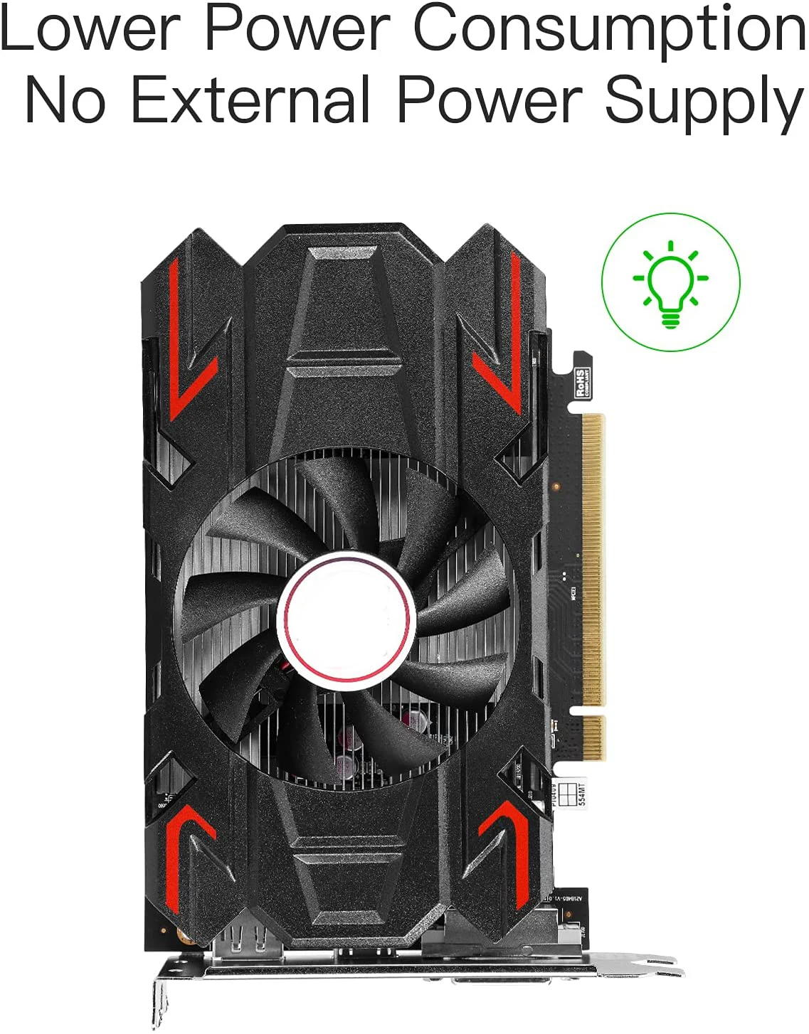 hd rx 550 graphics card 1183mhz 4gb 128 bit gddr5 pci express dphdmidvi d ports 4k output for desktop pc game entertainment free global shipping