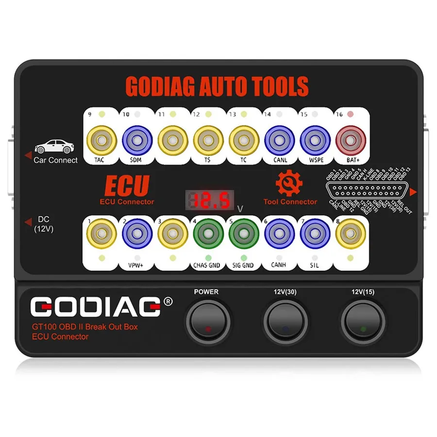 GODIAG GT100 автоинструменты OBD II разъем блока управления |