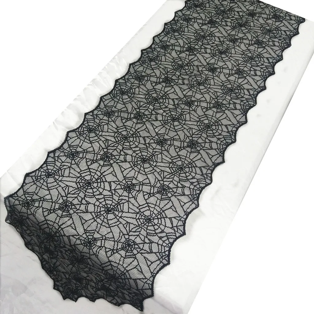 Halloween Decoration Party Decorations Lace Table Flag Spider Web Tablecloth | Дом и сад
