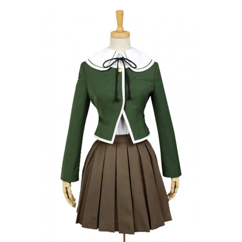 Reenecho Danganronpa Chihiro Fujisaki Косплей парики куртка рубашка юбка набор Monokuma плюшевая