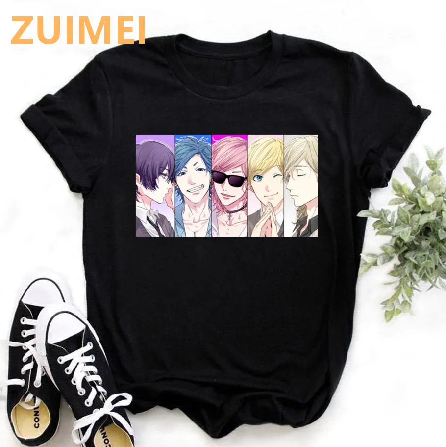 

Yarichin Club Hot Japanese Print Harajuku Top Women T-shirt Casual ladies basic O-collar Short Sleeved T-shirts Girl,Drop Ship