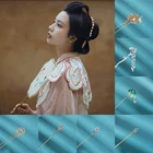Классическая Ретро-заколки элегантная свадебная тиара с кисточками в форме китайского традиционного цветка Головные уборы ювелирные изделия Аксессуары для волос