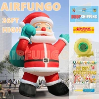 26ft giant inflatable santa claus christmas inflatable outdoor decoration for yard party xmas decorations inflatable with blower