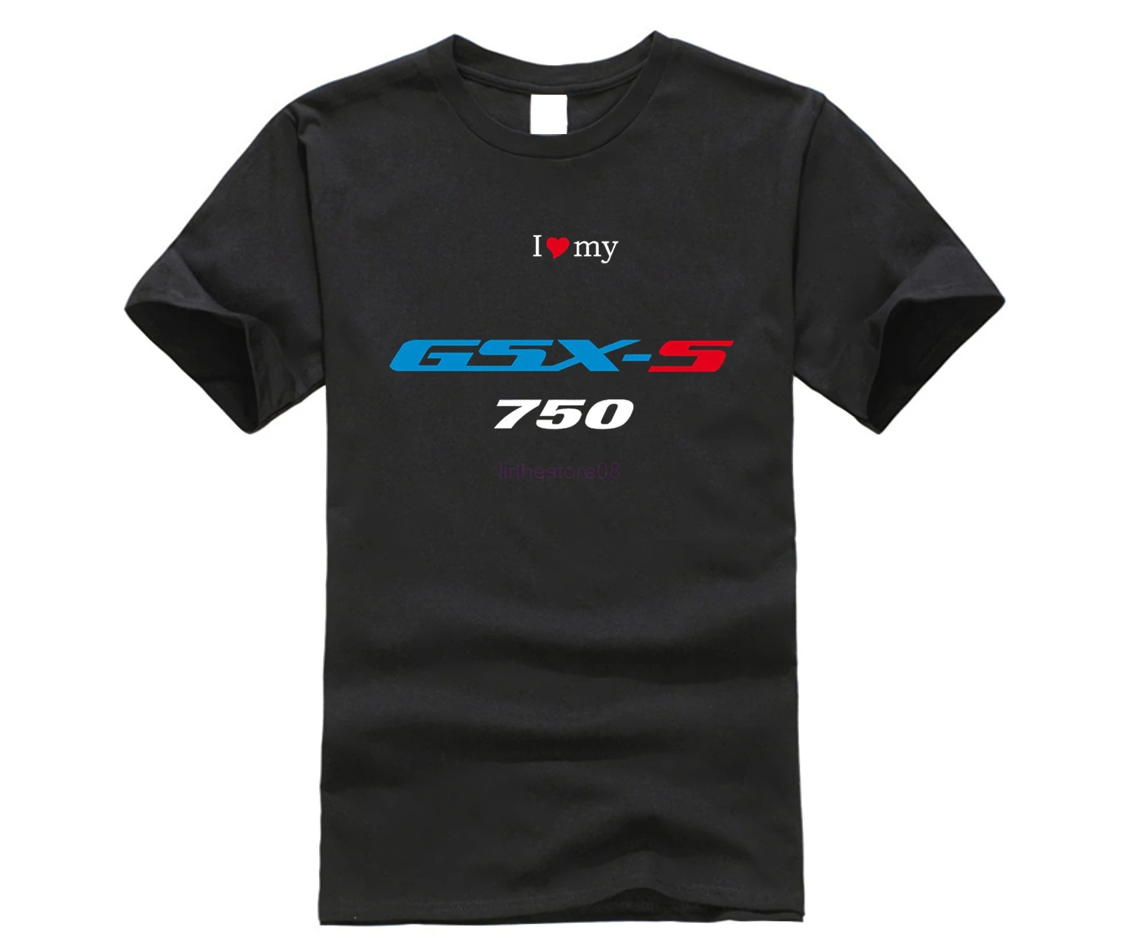 Футболка Personnalise GSXS 750 S M L XL XXL Homme Col Rond Moto GSX S|Мужские футболки| |