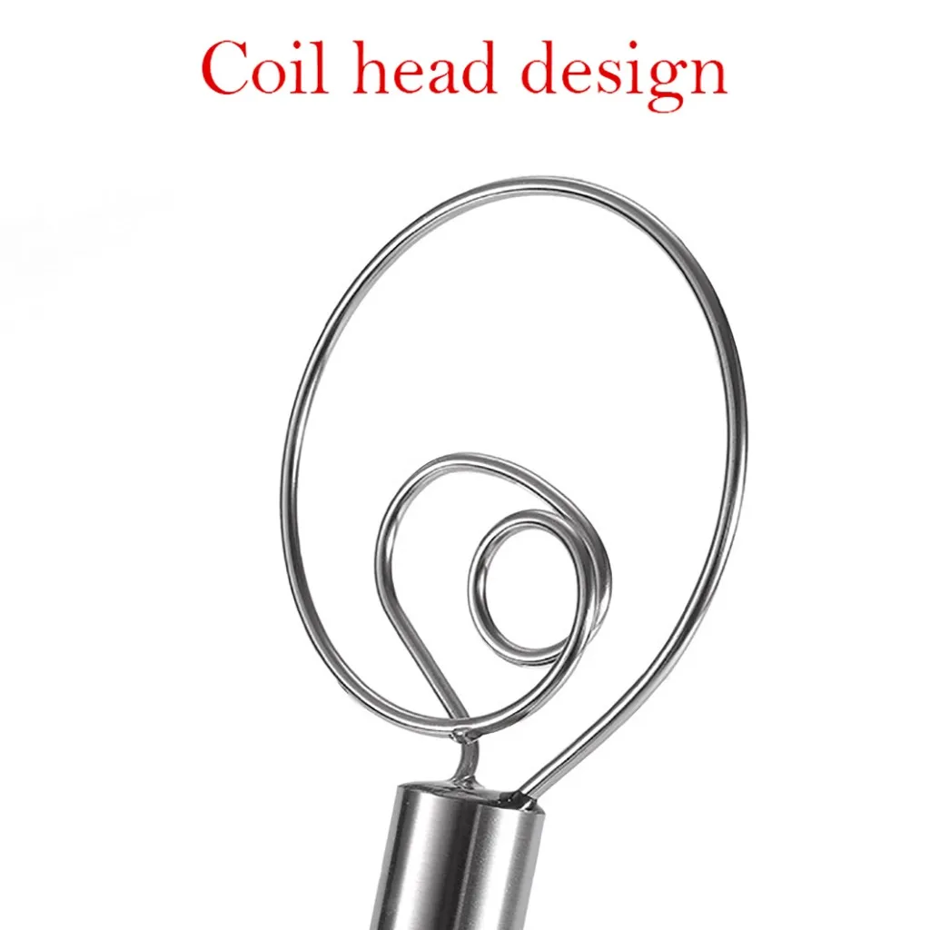 

Danish Dough Whisk Stainless Steel Dutch Dough Hand Mixer Whisk