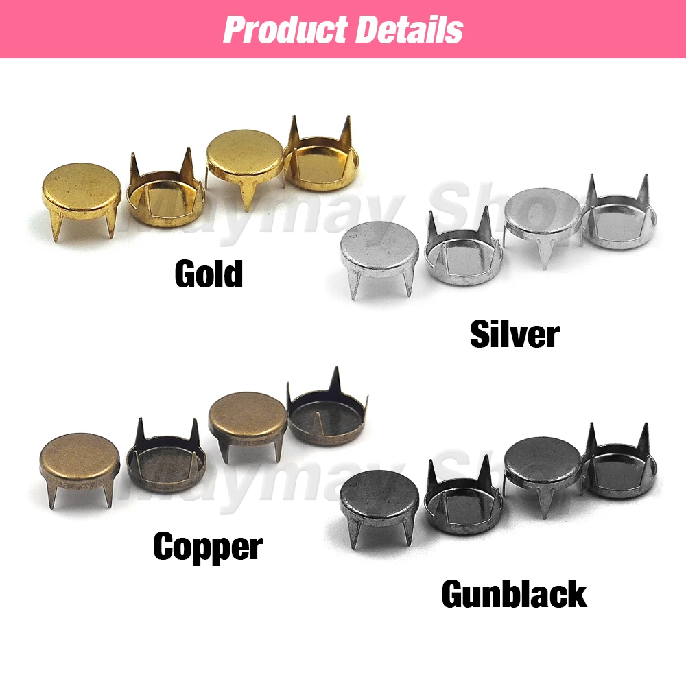 Наборы круглых плоских заклепок шипы шпильки гвоздики пресс-форма для рук