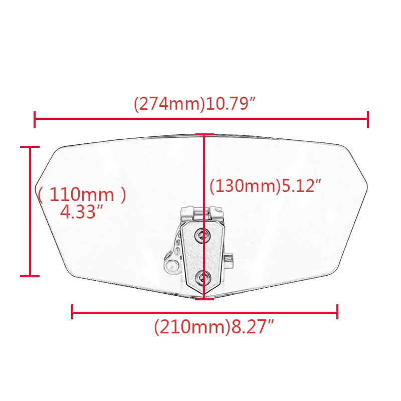 

Motorcycle Windshield Airflow Adjustable Windscreen Extension Wind Deflector For Harley Honda Yamaha Kawasaki Triumph