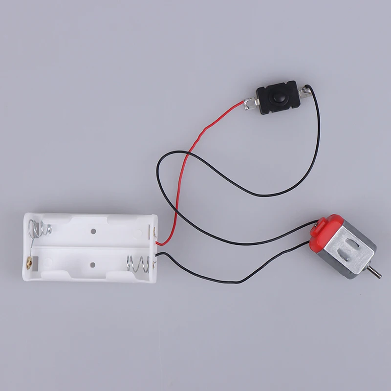 

Чехол и переключатель для аккумулятора, 16500 об./мин., DIY электронный мини-мотор, простой набор моделей схем