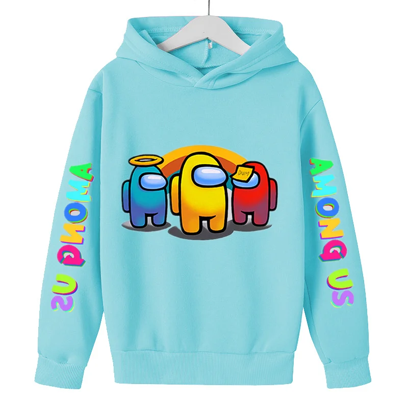 

Amongus Print Children Hoodies Sweatshirts for Boys Clothes 4-14Years Kids Outerwear Clothing Autumn Baby Long Sleeve Hoodies