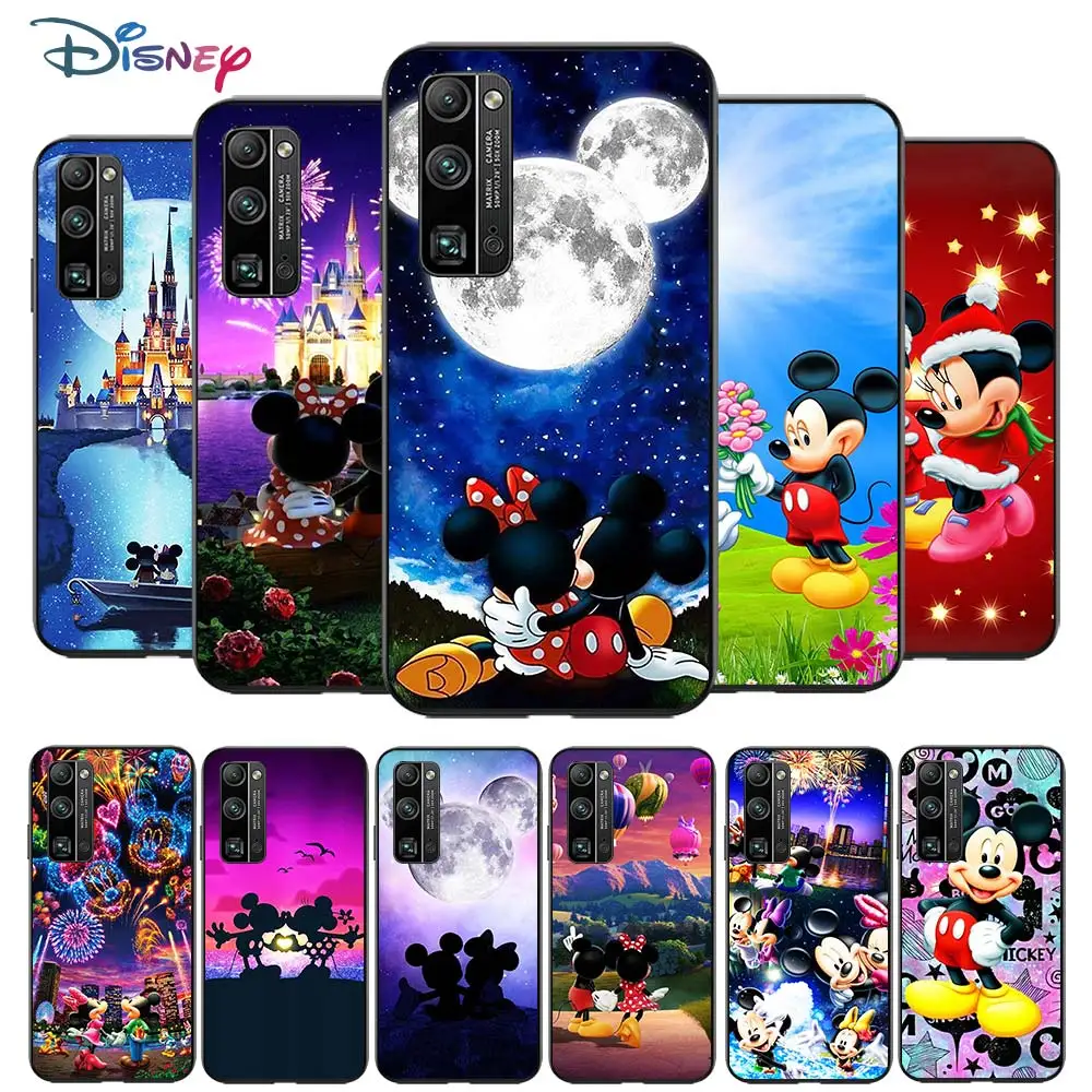 

Mickey Minnie cute for Huawei Honor V30 20 Pro X10 9S 9A 9C 9X 8X 10 9 Lite 8 7 Pro Silicone Soft Black Phone Case