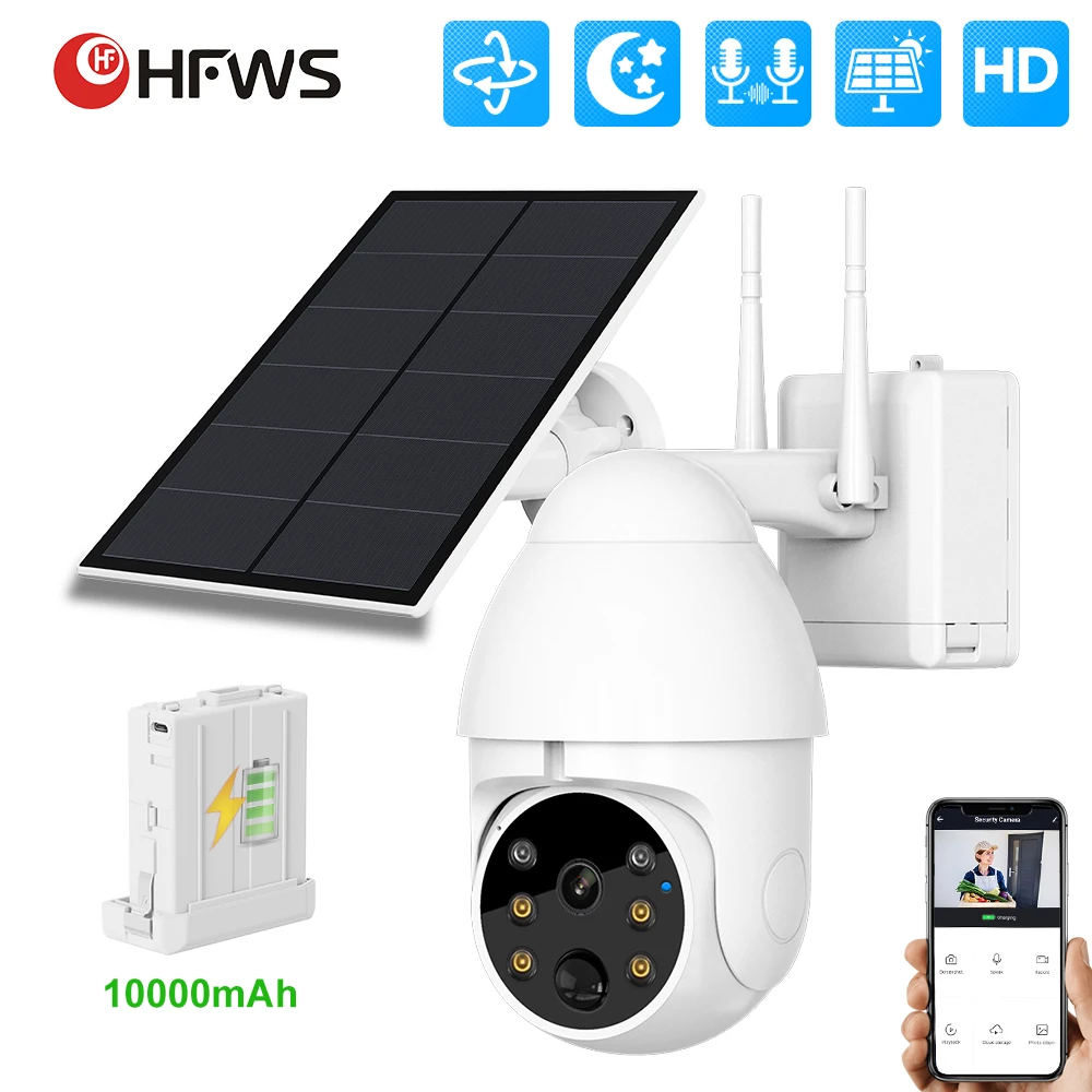 

Камера видеонаблюдения Tuya Smart life на солнечной батарее с Wi-Fi и Ip-камерой безопасности