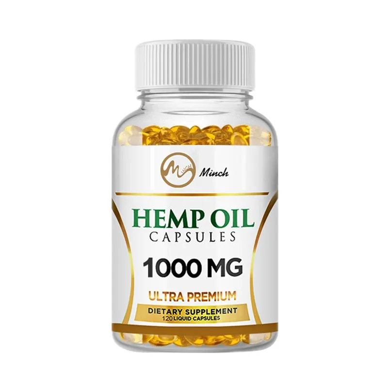 

Nature Esculent Hemp Seed Oil Capsule Anti-Ageing Relieve Joint Pain Stress Relief Help Sleep Healthy product