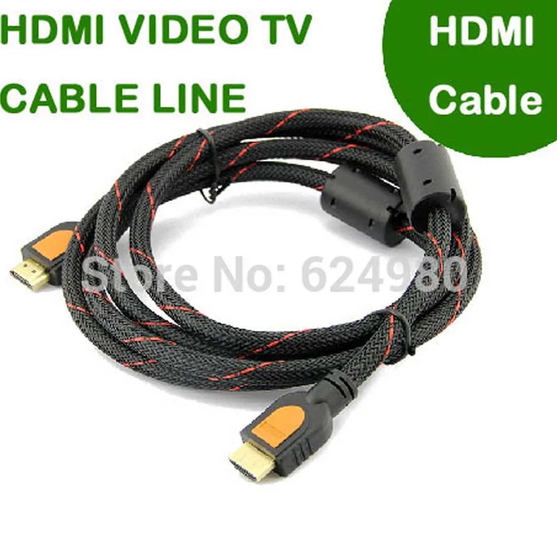 Высокоплотный сетевой кабель питания HDMI с позолоченным HD разъемом 2 м 6 футов