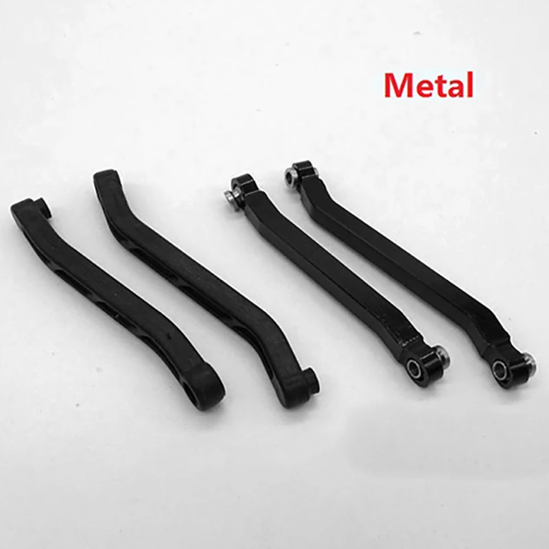 

Metal Chassis Pull Rods Suspension Link Mount Shock Absorber with Gear Front & Rear Bridge Axle Steering Cup Rod Set