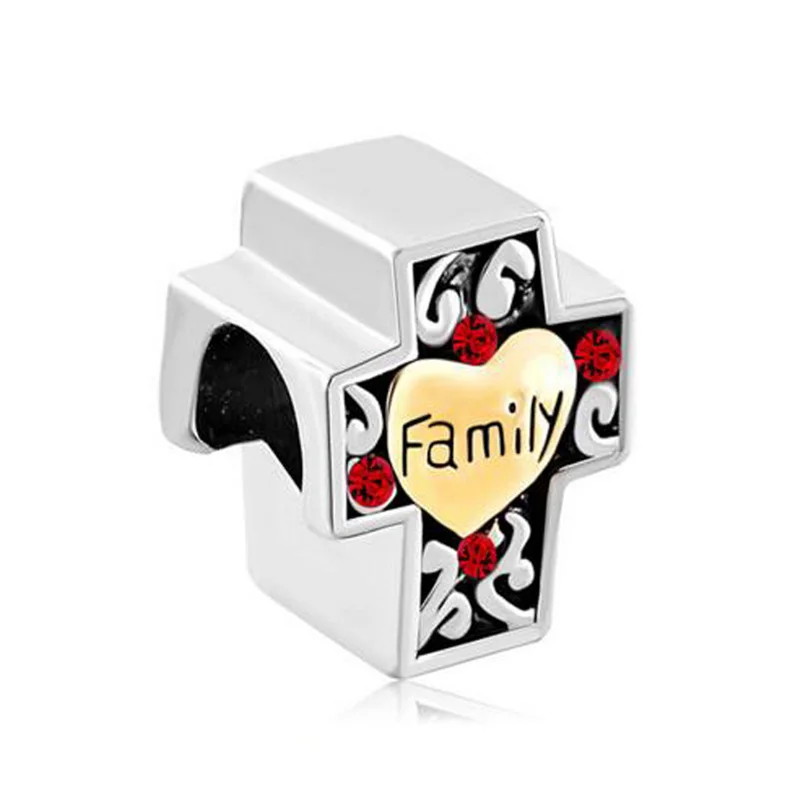 Бесплатная доставка двухцветный красный филигранный сердечко Любовь Семья на