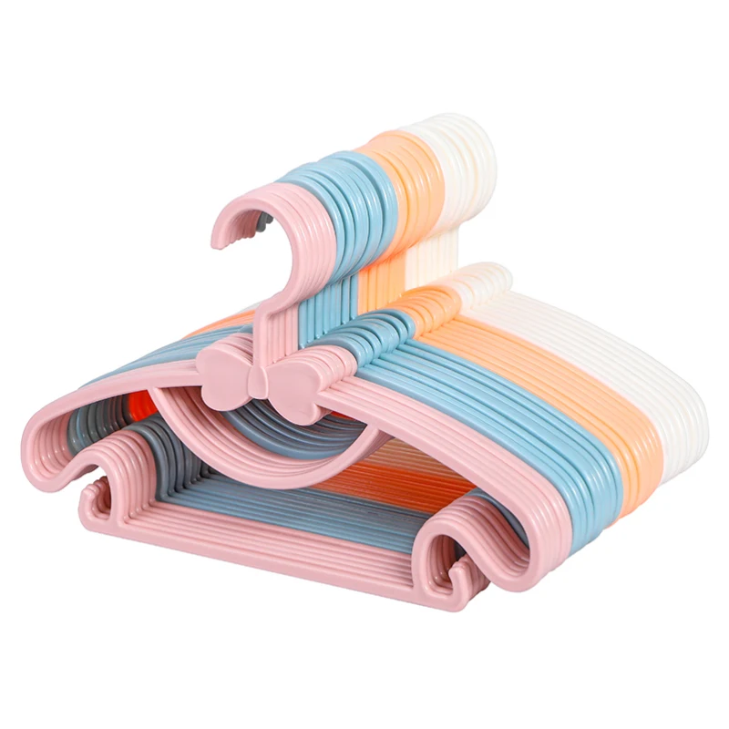 

5/10/20pcs Portable Cute Clothes Hanger Kid Baby Clothes Coat Plastic Hanger Kid Pants Hangers for Clothes Hanger